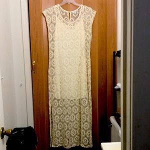 Lace full length dress